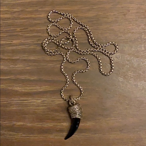 Italian Horn Mens Necklace - Picture 1 of 6